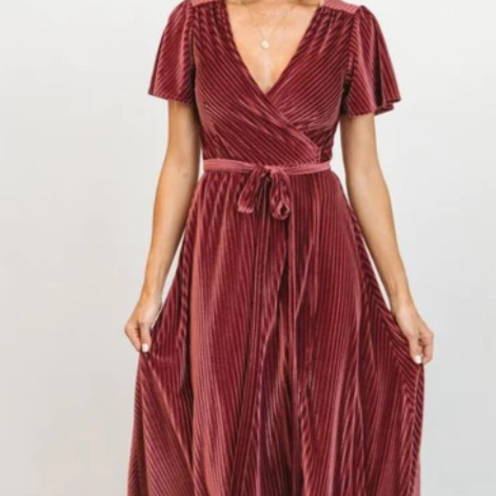 Baltic Born Velvet Wrap Dress